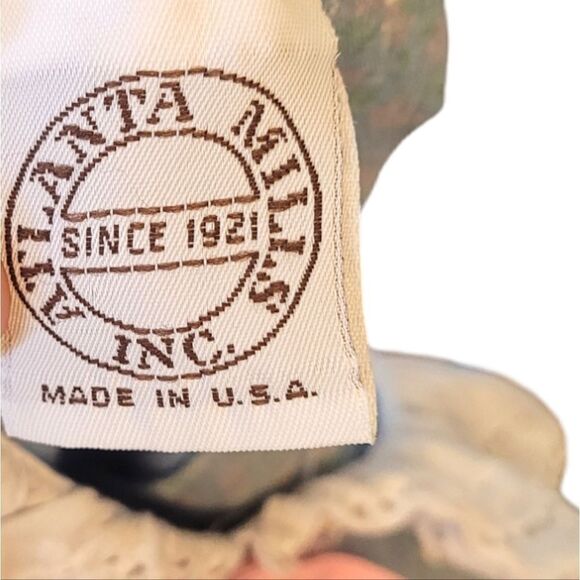 Vintage Girl's Atlanta Mills Inc Blue Ditzy Floral Collared Dress - Picture 3 of 7